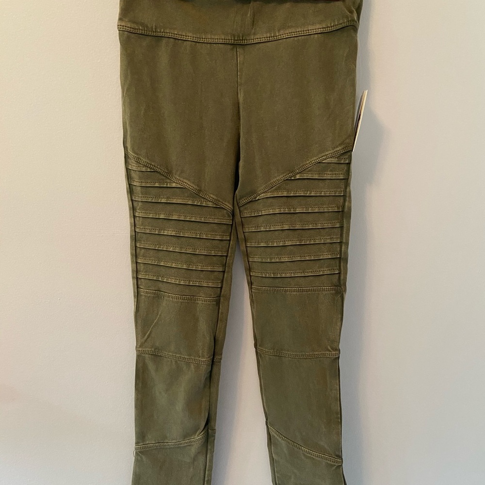 2 Pairs Girls Moto Leggings.